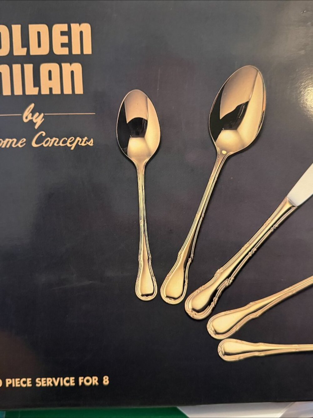 Golden Milan by Home Concepts BRAND NEW 50 Piece Services for 8